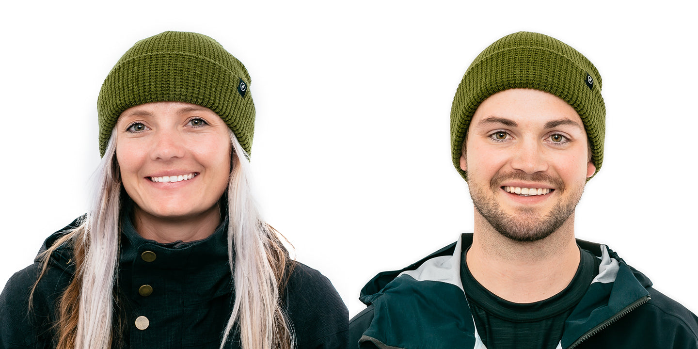 Alternative view of Olive Beanie