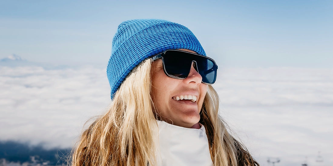 Alternative view of Azure Beanie